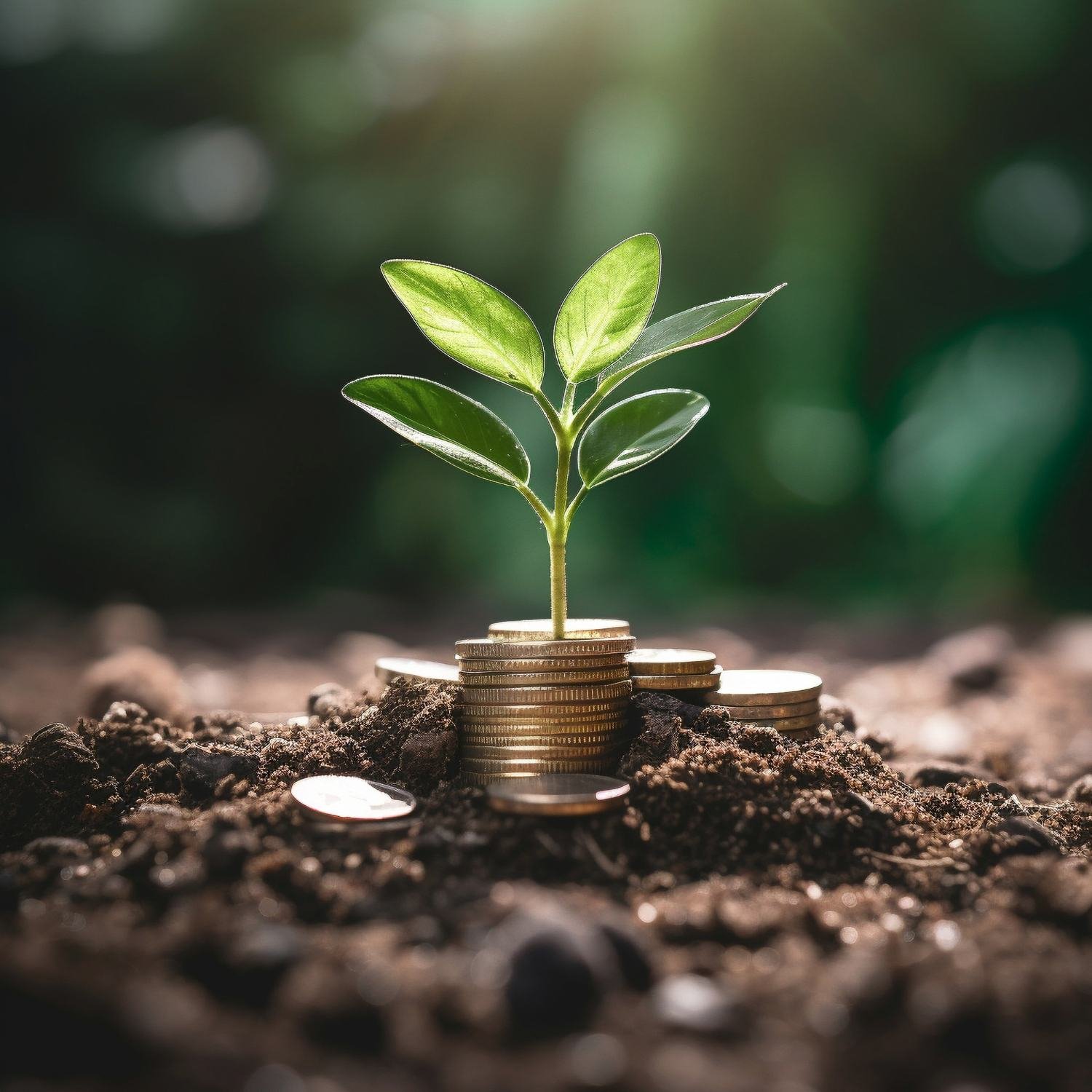money with plant